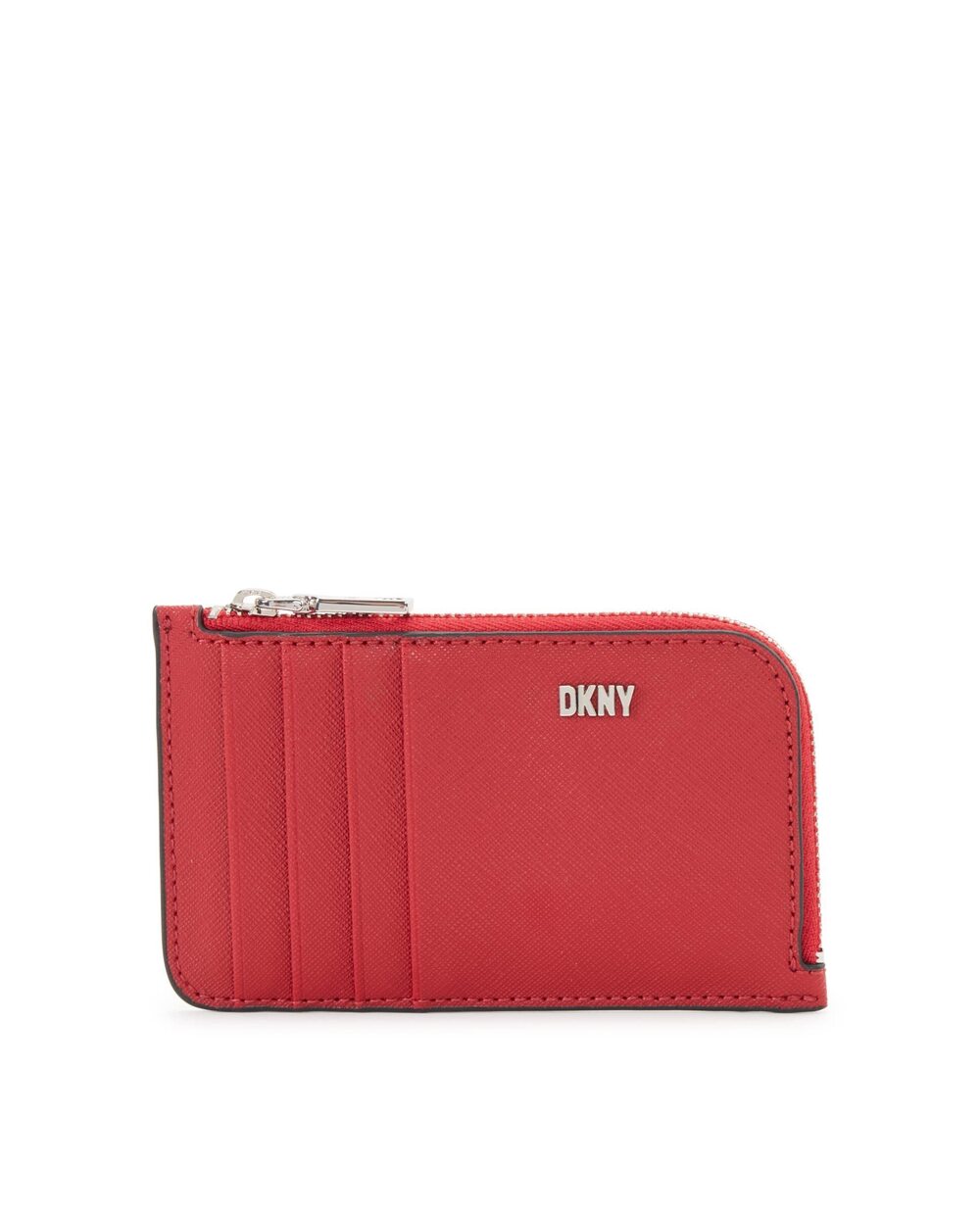 8545 Phoenix Zip Card Case, Bright Red/Silver, One Size